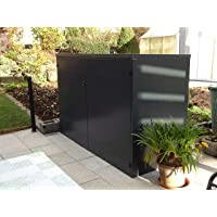 Los mejores  - Reinkedesign - Garaje-caja multifunción para bicicleta (acero- con tejado de pulsación)